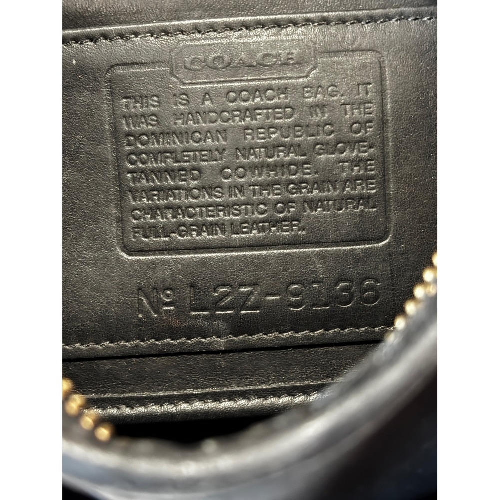Vintage Coach Legacy Crossbody Bag In Black (#9136) Genuine Leather - Picture 6 of 6